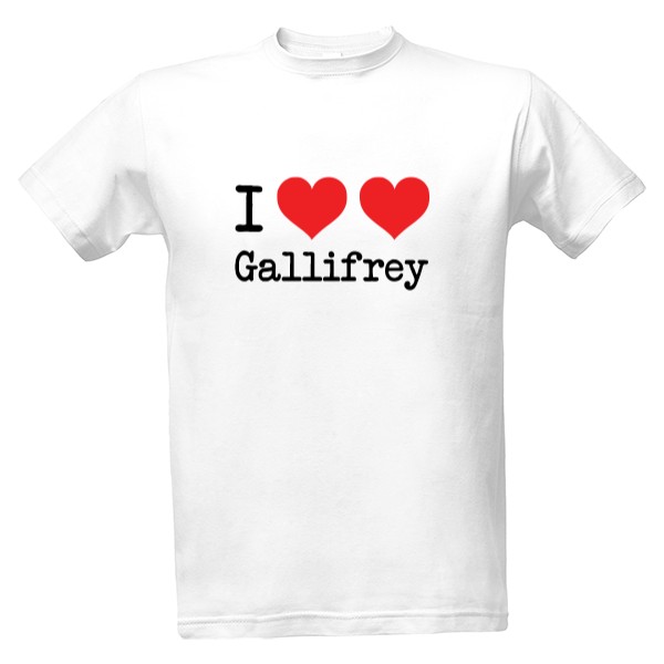 Tričko s potiskem I Love Gallifrey
