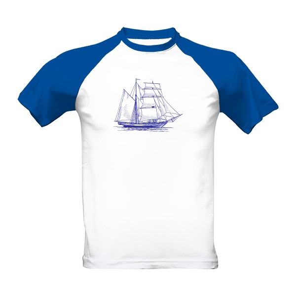 Tričko s potiskem Námořnické s plachetnicí
