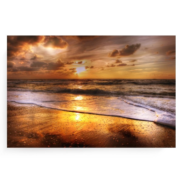 Fotoplátno 3:2 s potiskem Západ slunce na pláži